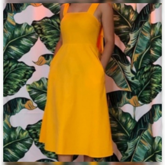 h and m yellow dress